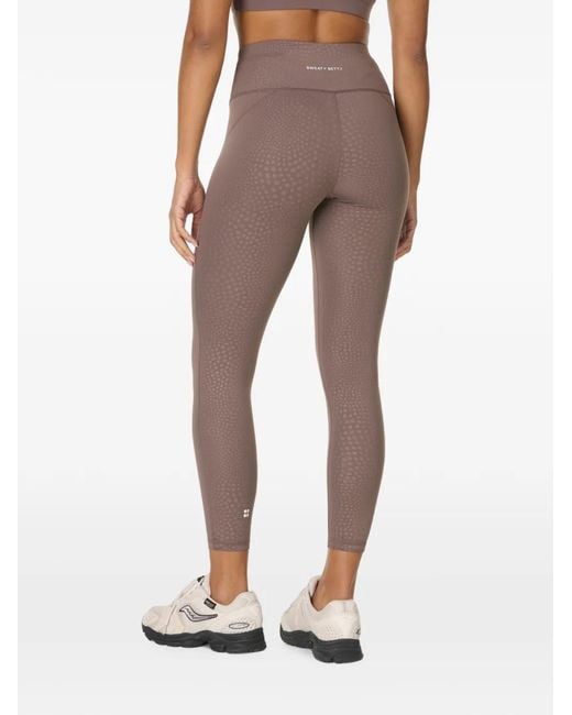 Sweaty Betty Gray High-Waisted Cropped Leggings