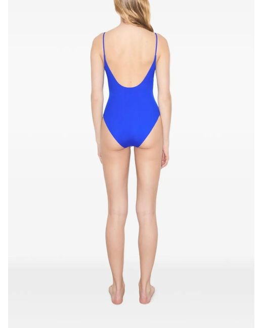 Tory Burch Blue 'Solid' Badeanzug