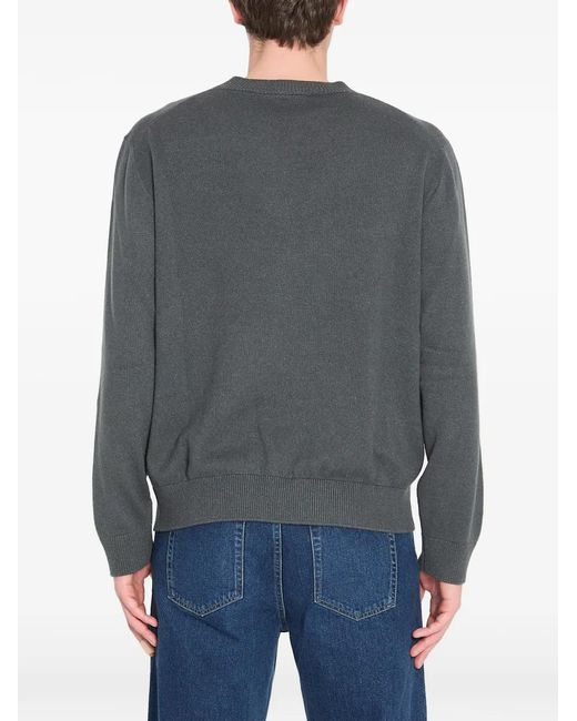 The Row Gray Memphis Cashmere Sweater for men