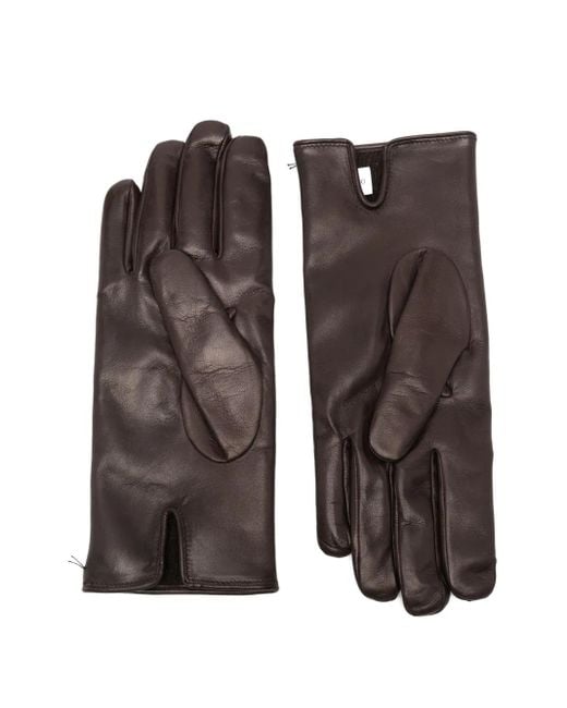 Ferragamo Brown Lambskin Gloves