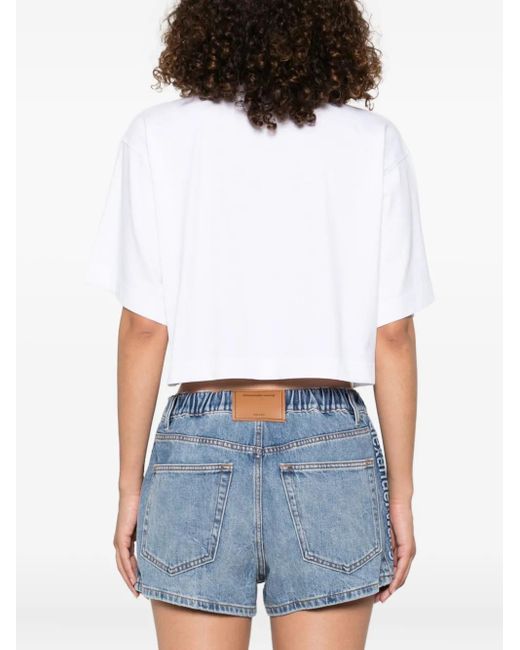 Alexander Wang Poloshirt Met Korte Mouwen in het White