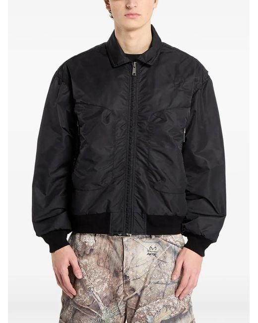 Brain Dead Black Veste Bomber Brodée for men