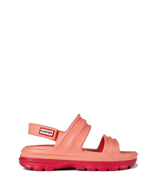Hunter Pink Bloom Sandals