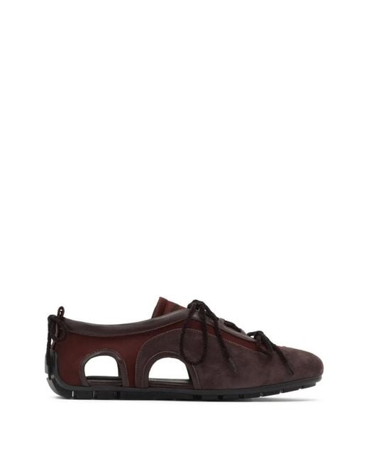 Simone Rocha Brown Baskets Ballerines À Découpes for men