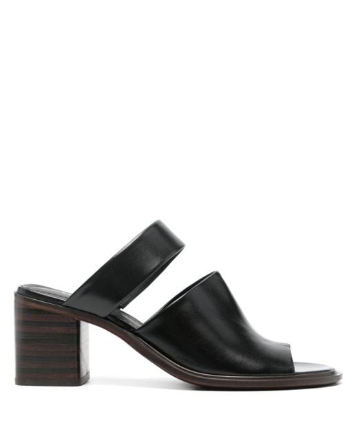 Mules Double Strap 70mm di Lemaire in Black