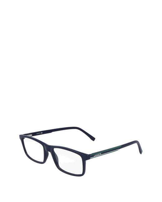 Lacoste Black Rectangle-Frame Glasses