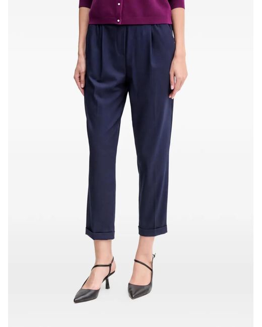 Benetton Blue Pleated Trousers