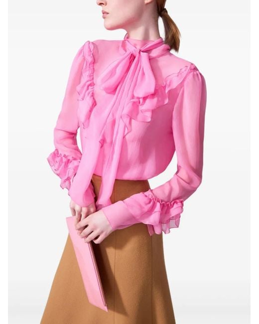 Gonna Midi di Carolina Herrera in Brown