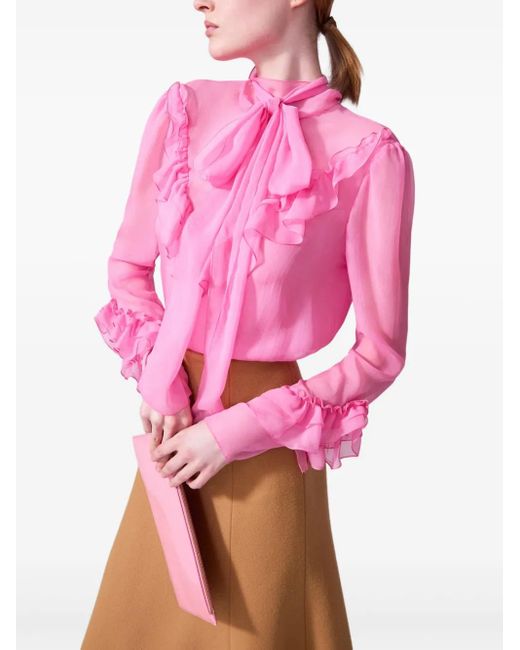 Blusa di Carolina Herrera in Pink