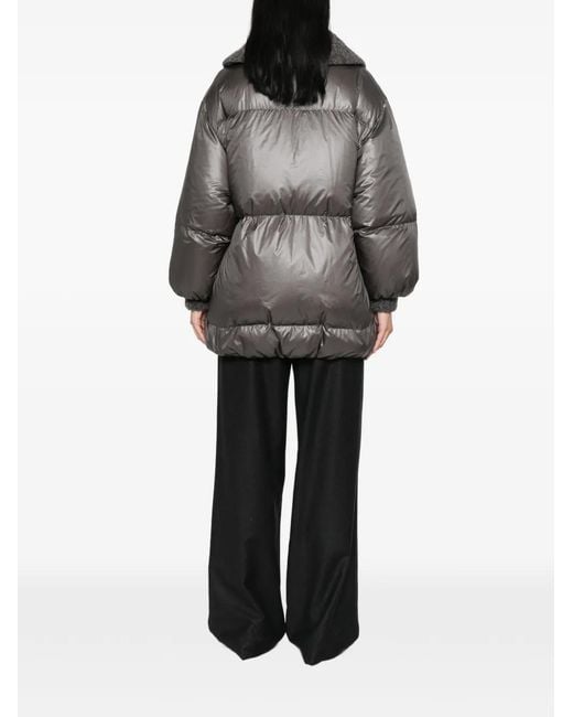 Panicale Gray Quilted Drawstring Jacket