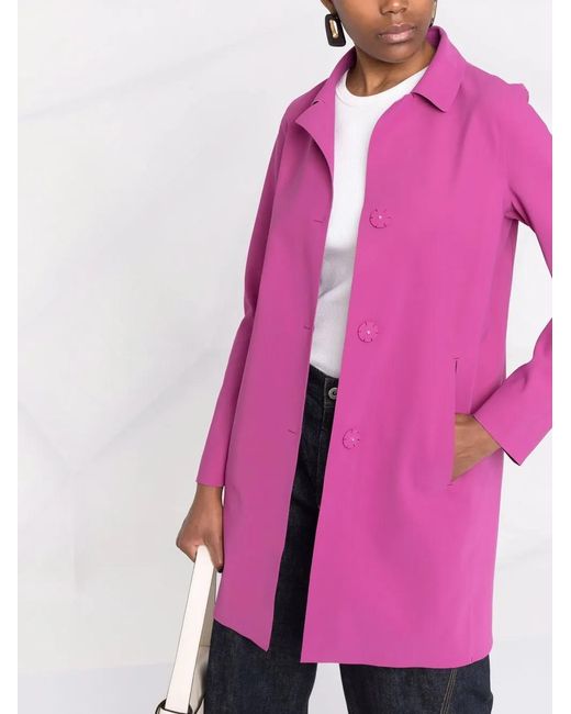 Herno Pink First Act Single-Breasted Coat