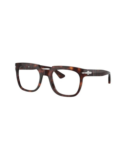 Persol Brown Tortoiseshell-Effect Square-Frame Glasses