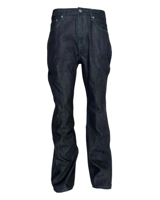 メンズ Purple Brand コントラストステッチ ジーンズ Blue
