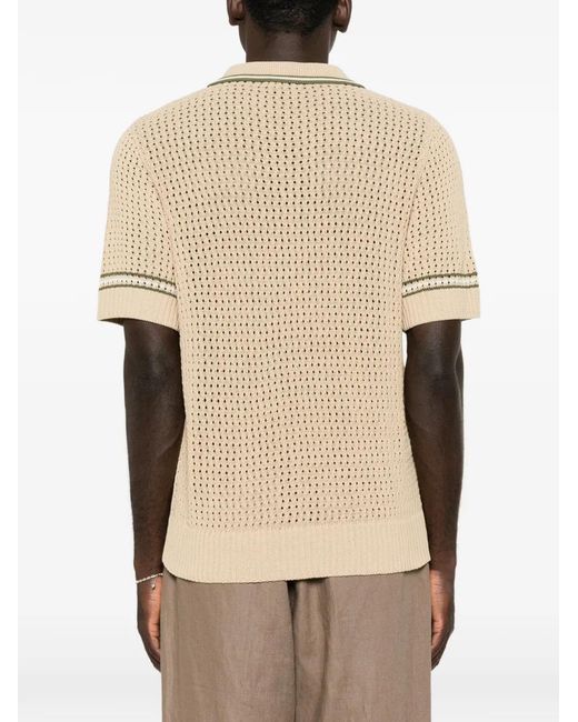 CHE Natural Bennett Knitted Polo Shirt for men