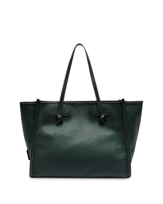 Gianni Chiarini Black Marcella Grained Leather Tote Bag