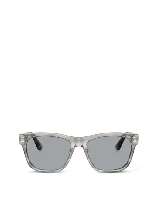 Brunello Cucinelli Gray Square-Frame Sunglasses
