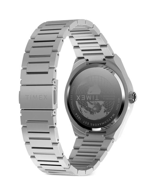 Timex Gray Q- Gmt 39Mm for men