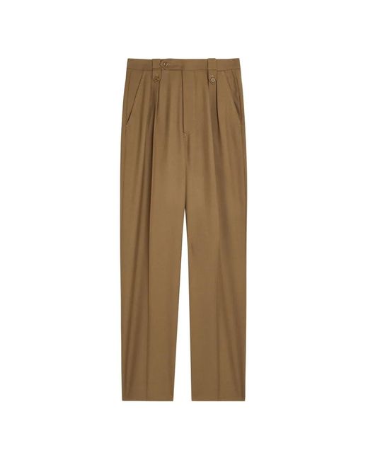 Maison Margiela Natural Pleated Trousers