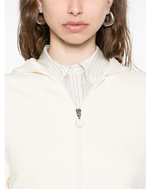 Moncler Hoodie Met Gebreide Zak in het White