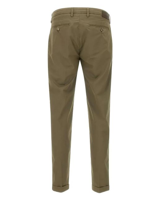 Re-hash Green Cuffed Straight-Leg Trousers for men