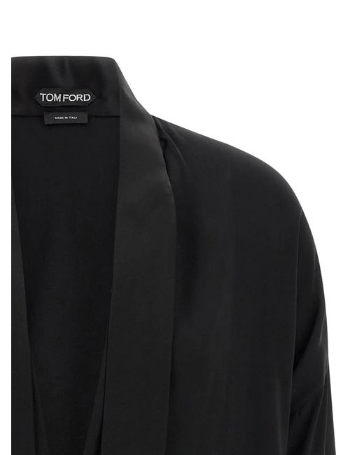 Tom Ford Black Silk Blouse