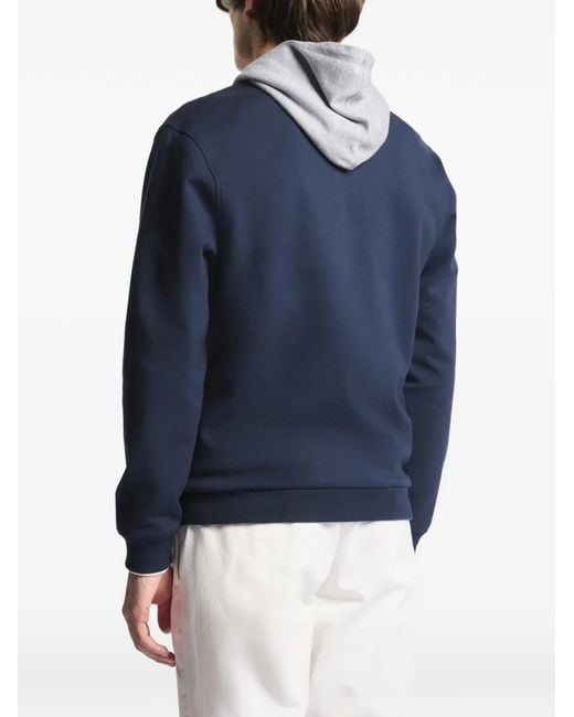 Fay Blue Quilted Zip-Up Bomber Jacket for men
