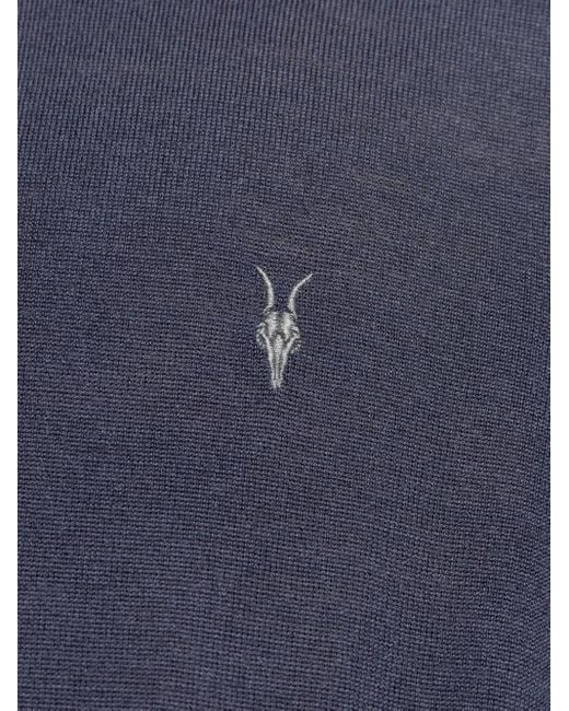 Polo con logo y manga corta AllSaints de hombre de color Blue