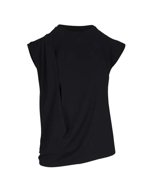 Vince Black Draped Knit Vest