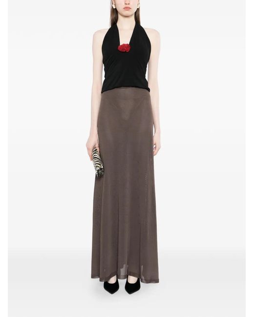Tom Ford Brown Jupe Longue À Taille Haute
