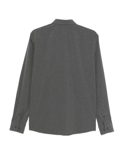 Boss Gray Point-Collar Shirt for men