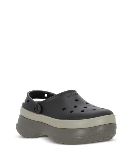 CROCSTM Gray Slingback Platform Slip-On