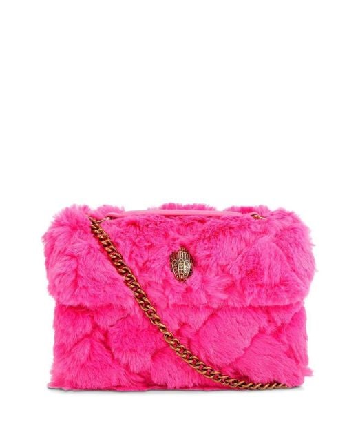 Kurt Geiger Pink Kensington Faux-fur Crossbody Bag