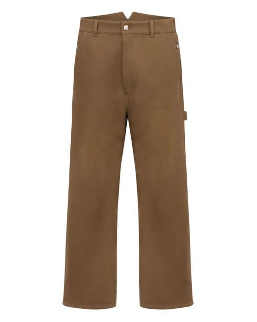 Moschino Brown Cargo-Pocket Trousers for men