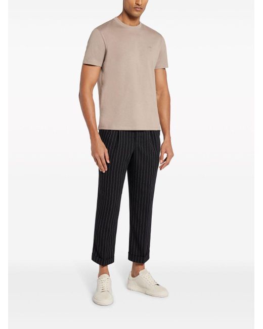 AMI Black Tapered-leg Tailored Trousers for men