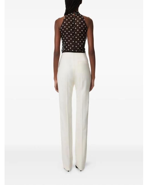 Nina Ricci Black Neckholder-Top mit Polka Dots