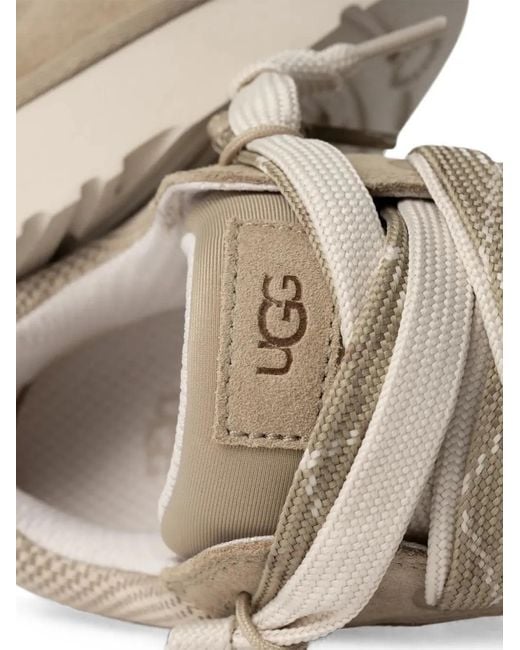 Ugg Natural Logo-Debossed Panelled Sneakers