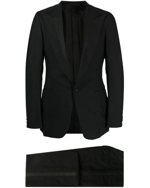Gucci Zweiteiliger Anzug aus Bio-Seide in Black für Herren