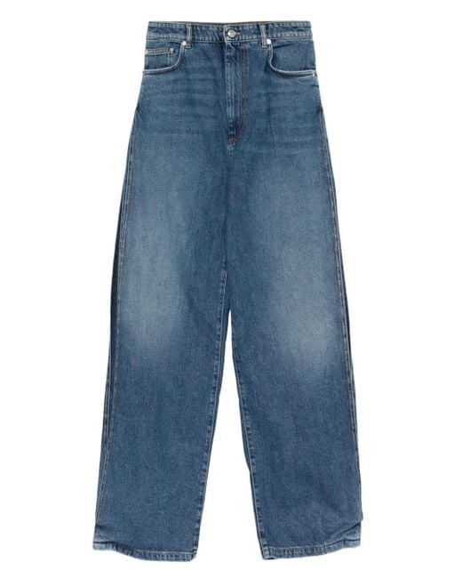 Jeans A Gamba Ampia di Sportmax in Blue