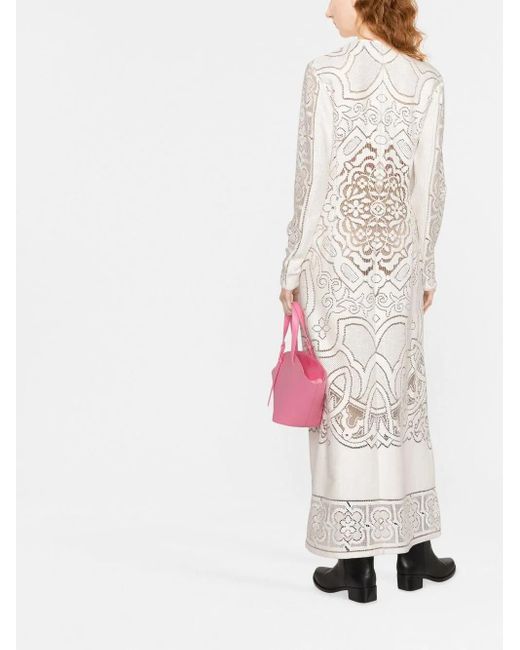 LaDoubleJ Maxi-Jurk in het White