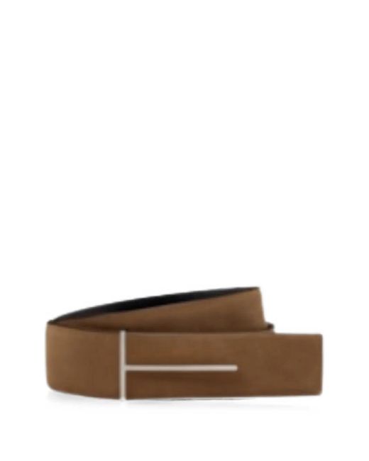 Tom Ford White Suede Belt for men