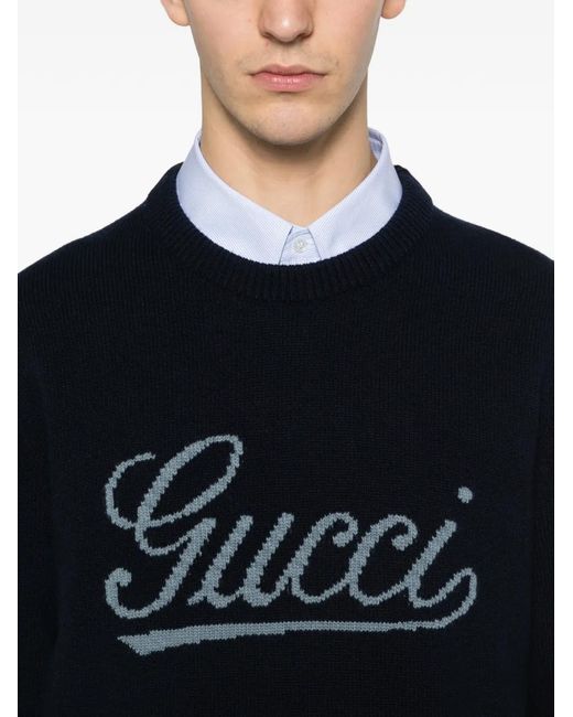 Gucci Black Logo-Detail Sweater for men