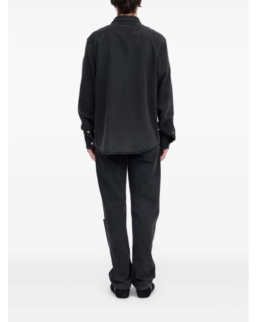 MM6 by Maison Margiela Black Cotton Shirt for men