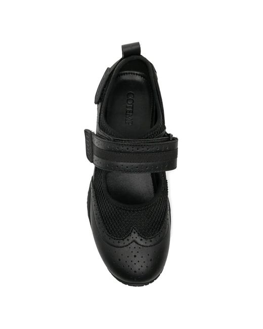 COTEMP Black Ballerines À Brides Perforées