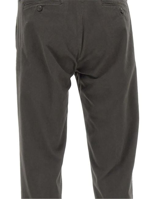 Re-hash Gray Mucha Button Turn-Up Regular Trousers for men