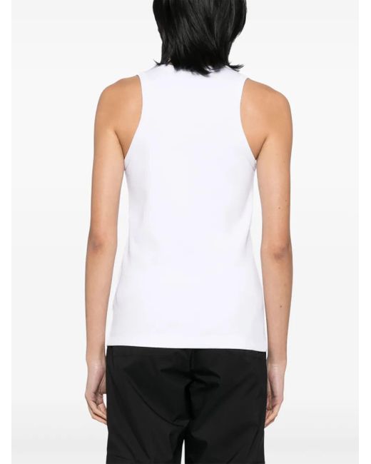 Débardeur À Patch Logo Moncler en coloris White