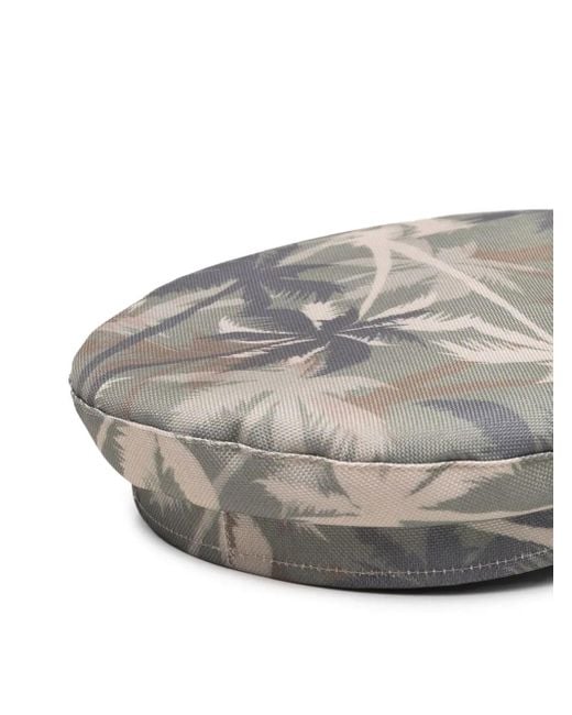 Manokhi Gray Palm Tree Print Cap