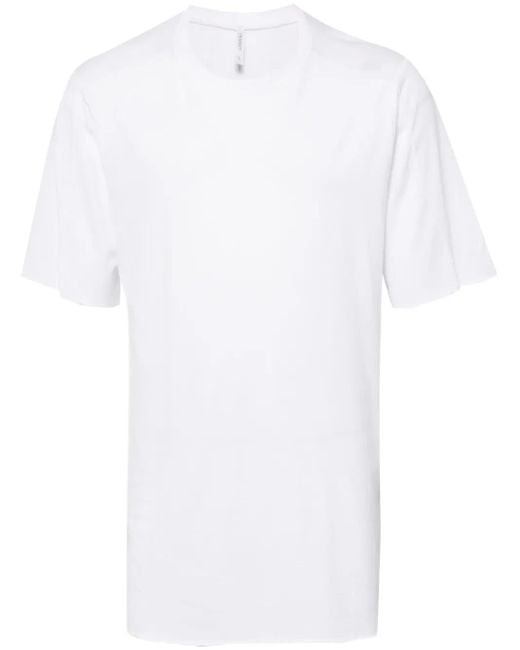 Transit White Cotton Blend T-Shirt for men