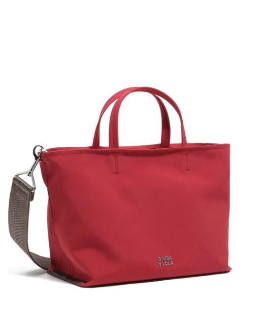 Bimba Y Lola Red Small Chihuahua Top-Handle Tote Bag