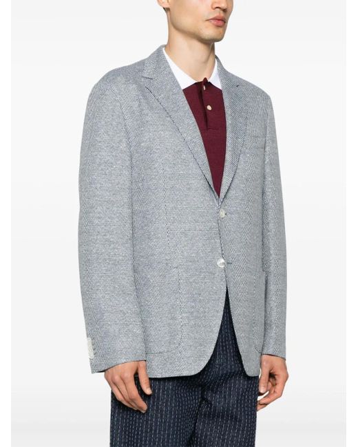 Boss Gray Patterned Blazer for men