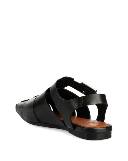 Vagabond Black Wioletta Buckle-Fastening Leather Sandals